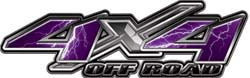 4x4 Offroad Decals Lightning Purple