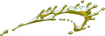 Gold Splash Accent Vinyl Graphic