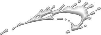 Gray Splash Accent Vinyl Graphic