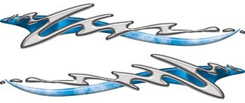 Blue Liquid Metal Graphic Kit