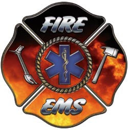 Fire EMS/EMT Maltese Cross Decal