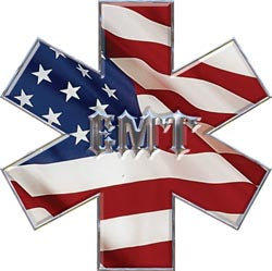 Star of Life - EMT - Flag