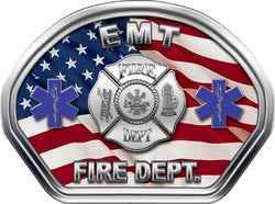 EMT Helmet Face Decal (REFLECTIVE)