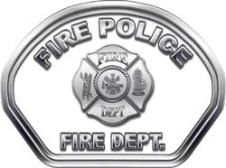 Fire Police Helmet Face Decal (REFLECTIVE)