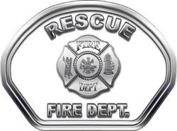 Rescue Helmet Face Decal (REFLECTIVE)