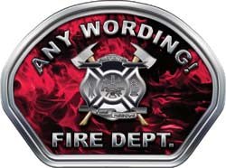 Custom Helmet Face Decal in Inferno Pink with Maltese Cross