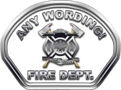 Custom Helmet Face Decal in White with Maltese Cross