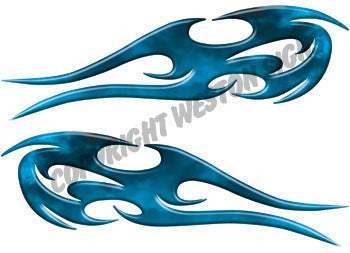 Tribal Flames Midnight Blue
