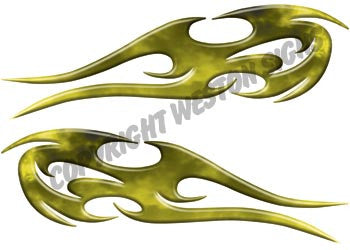 Tribal Flames Toxic Yellow