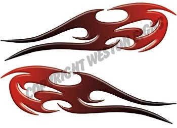Tribal Flames Red