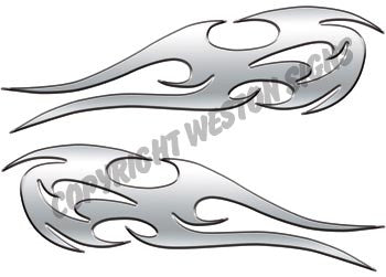 Tribal Flames Silver