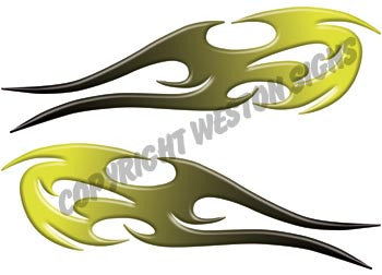 Tribal Flames Yellow