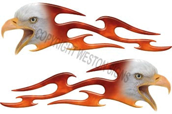 Tribal Real Fire Eagle Flames