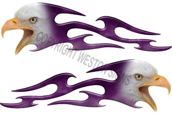 Tribal Purple Eagle Flames