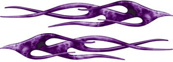 Twisted Ghost Skull Flames Purple
