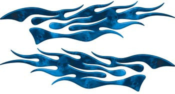 Extreme Flames Ghost Skulls Blue