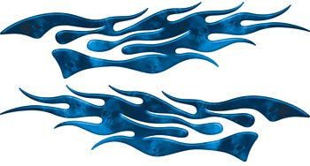 Extreme Flames Ghost Skulls Blue