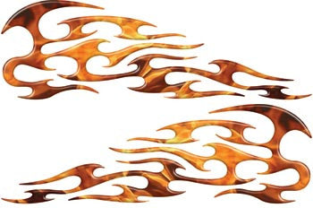 Inferno Tribal Motorcycle Gas Tank Custom Digitally Airbrushed Flames