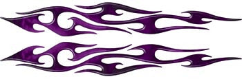 Purple Real Fire Thin Tribal Accent Flames