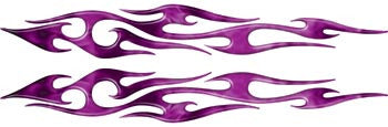 Purple Inferno Thin Tribal Accent Flames