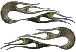 Camo Old School Style Flames