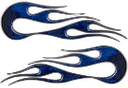 Blue Inferno Old School Style Flames