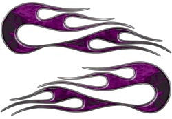 Purple Inferno Old School Style Flames