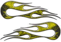 Yellow Inferno Old School Style Flames