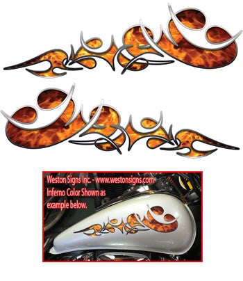 Inferno Reversed Tribal Flame Graphics