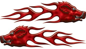 Leroy the Hog Custom Red Flames