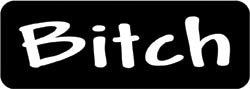 Bitch Biker Helmet Sticker