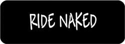 Ride Naked Biker Helmet Sticker