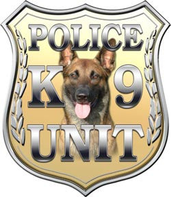 Police Shield K9 Unit Gold