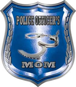 Law Enforcement Police Shield Badge Police Officer's Mom Decal
