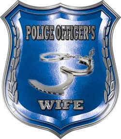 Law Enforcement Police Shield Badge Police Officer's Wife Decal