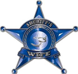 Law Enforcement 5 Point Star Badge Sheriff's Wife Decal