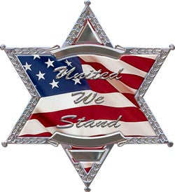 United We Stand Police/Sheriff 6 Point Star