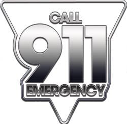 911 Emergency Decal