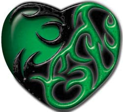 Tribal Heart in Green