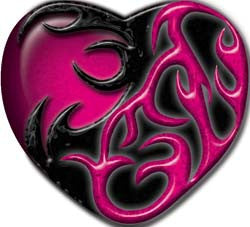 Tribal Heart in Pink