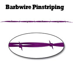 Purple Barbwire Pinstripe Decal