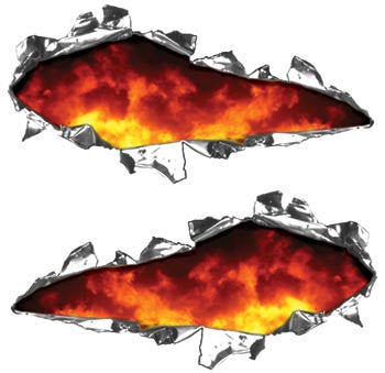 Ripped Design with Real Fire