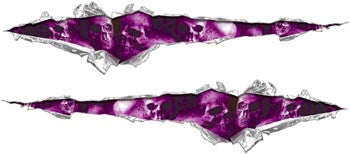 Purple Ghost Skull Rip