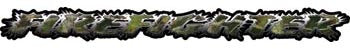 Firefighter Tailgate / Windshield Decal in Real Camo