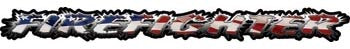 Firefighter Tailgate / Windshield Decal with American Flag