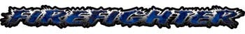 Firefighter Tailgate / Windshield Decal with Inferno Blue Flames