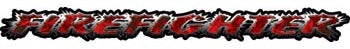 Firefighter Tailgate / Windshield Decal with Inferno Red Flames