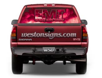 View Thru EMT Real Window Graphic Pink