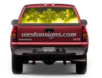 View Thru EMS Real Window Graphic Yellow